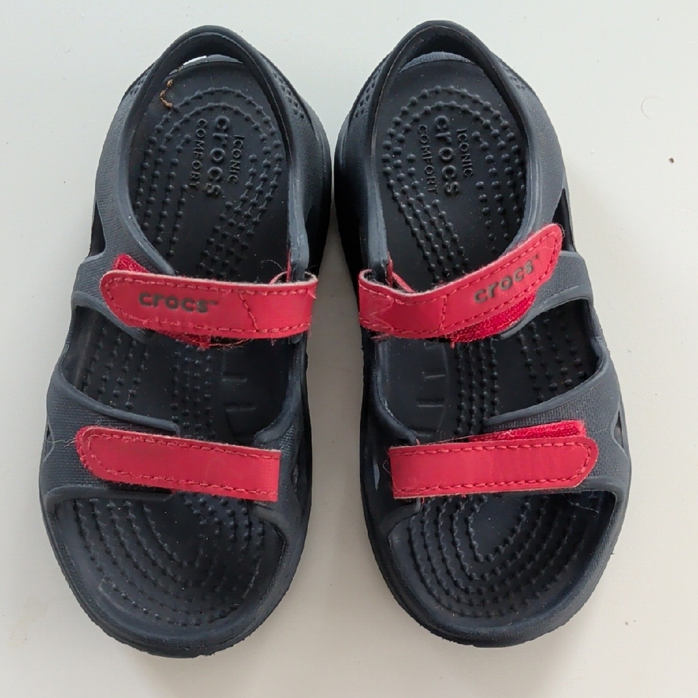 CROCS Kids Sandals - Black and Red